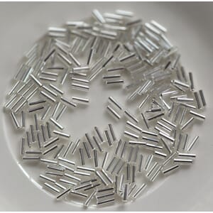 Stråperler 6 mm - 78102 Sølv