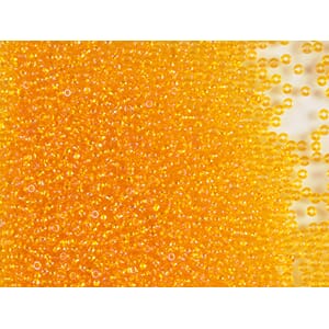 Bunadsperler - 81060 Orange transparent m/ skimmer