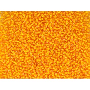 Bunadsperler - 85066 Orange m/ hvit kjerne