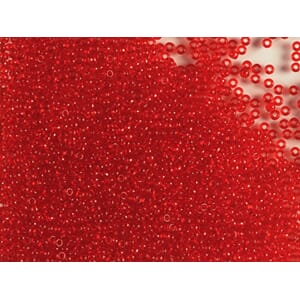 Bunadsperler - 90070 Høyrød transparent