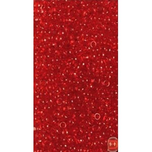 Bunadsperler - 90070 Transparent rød