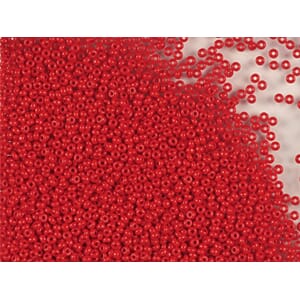 Bunadsperler - 93190 Rød opak