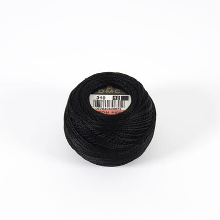DMC Perlegarn nr 12 - 310 sort