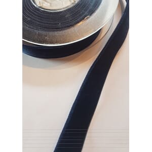 Fløyelsbånd 16 mm - marineblå - PR METER