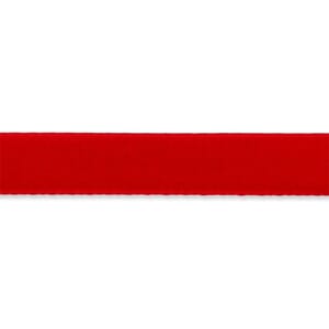 Fløyelsbånd 16 mm - rød - PR METER
