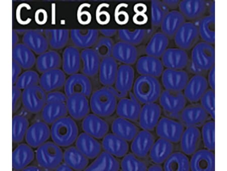 Gütermann rocailles opac - 9/0 - 28g - 6668 blå opak