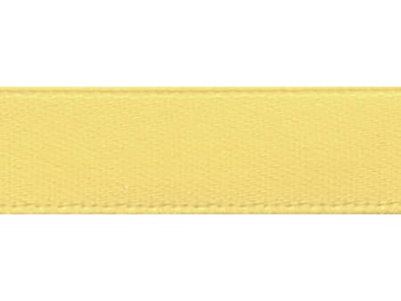 Satinbånd gul - 10 mm - RULL 10 M