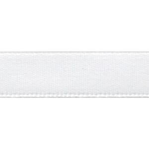 Satinbånd hvit - 10 mm - PR METER