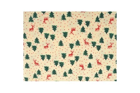 Beige med julemotiv - pr m