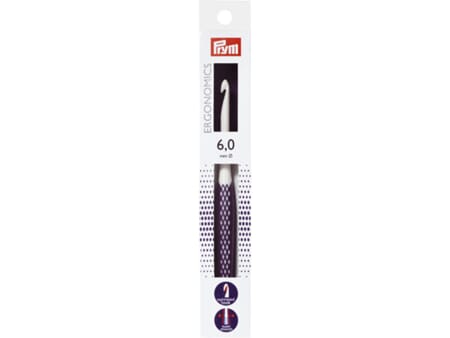 Prym Ergonomics heklenål - 6,0 - lengde 17 cm
