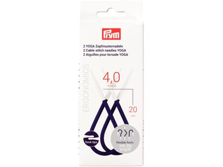 Prym YOGA flettepinner - 4 mm/ 20cm - 2 stk