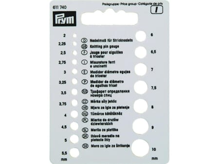 Prym Strikkepinnemåler - 2 - 10 mm