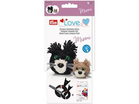 Prym Love Pompom template - Cat Mimi