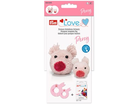 Prym Love Pompom template - Pig Percy