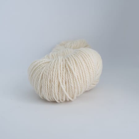 Fjord sokkegarn - 100 ubleket hvit
