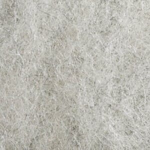 Kardet norsk ull -  C1 - 110 lys grå - vasket - 200 g